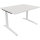 Schreibtisch all in one Maße: 1.600 x 650-850 x 700 mm (B x H x T) Holz diamant weiß
