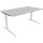 Schreibtisch all in one Maße: 1.600 x 650-850 x 900 mm (B x H x T) Holz lichtgrau
