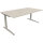 Schreibtisch all in one Maße: 1.800 x 650-850 x 1.000 mm (B x H x T) Holz akazie hell