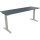 Schreibtisch all in one Maße: 1.800 x 650-850 x 600 mm (B x H x T) Holz lavagrau