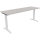 Schreibtisch all in one Maße: 1.800 x 650-850 x 600 mm (B x H x T) Holz lichtgrau