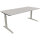 Schreibtisch all in one Maße: 1.800 x 650-850 x 800 mm (B x H x T) Holz lichtgrau