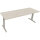 Schreibtisch all in one Maße: 2.000 x 650-850 x 700 mm (B x H x T) Holz akazie hell