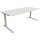 Schreibtisch all in one Maße: 2.000 x 650-850 x 900 mm (B x H x T) Holz diamantweiß