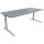 Schreibtisch all in one Maße: 2.000 x 650-850 x 900 mm (B x H x T) Holz beton hell