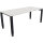 Schreibtisch all in one Maße: 1.800 x 680-820 x 800 mm (B x H x T) Holz diamantweiß