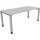 Schreibtisch all in one Maße: 1.800 x 680-820 x 800 mm (B x H x T) Holz lichtgrau