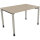Schreibtisch all in one Maße: 1.200 x 680-820 x 800 mm (B x H x T) Holz eiche natur