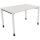 Schreibtisch all in one Maße: 1.200 x 680-820 x 800 mm (B x H x T) Holz diamantweiß