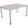 Schreibtisch all in one Maße: 1.400 x 680-820 x 1.000 mm (B x H x T) Holz lichtgrau