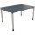 Schreibtisch all in one Maße: 1.400 x 680-820 x 1.000 mm (B x H x T) Holz lavagrau