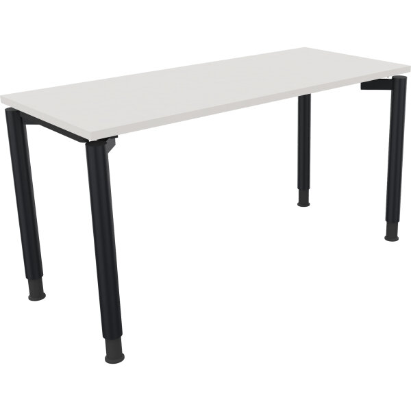 Schreibtisch all in one Maße: 1.400 x 680-820 x 600 mm (B x H x T) Holz diamantweiß