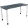 Schreibtisch all in one Maße: 1.400 x 680-820 x 600 mm (B x H x T) Holz lavagrau