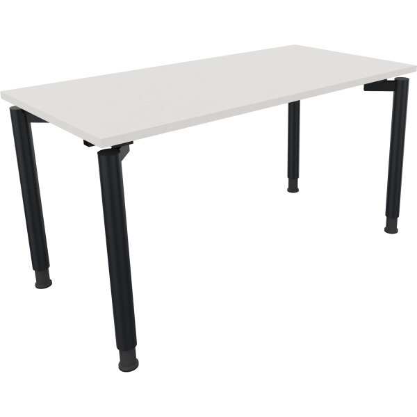 Schreibtisch all in one Maße: 1.400 x 680-820 x 700 mm (B x H x T) Holz diamant weiß