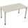 Schreibtisch all in one Maße: 1.400 x 680-820 x 700 mm (B x H x T) Holz akazie hell