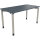Schreibtisch all in one Maße: 1.400 x 680-820 x 700 mm (B x H x T) Holz lavagrau