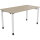Schreibtisch all in one Maße: 1.400 x 680-820 x 700 mm (B x H x T) Holz eiche natur