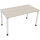 Schreibtisch all in one Maße: 1.400 x 680-820 x 700 mm (B x H x T) Holz akazie hell