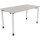 Schreibtisch all in one Maße: 1.400 x 680-820 x 700 mm (B x H x T) Holz lichtgrau