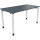 Schreibtisch all in one Maße: 1.400 x 680-820 x 700 mm (B x H x T) Holz lavagrau