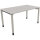 Schreibtisch all in one Maße: 1.400 x 680-820 x 800 mm (B x H x T) Holz lichtgrau