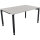 Schreibtisch all in one Maße: 1.400 x 680-820 x 900 mm (B x H x T) Holz lichtgrau