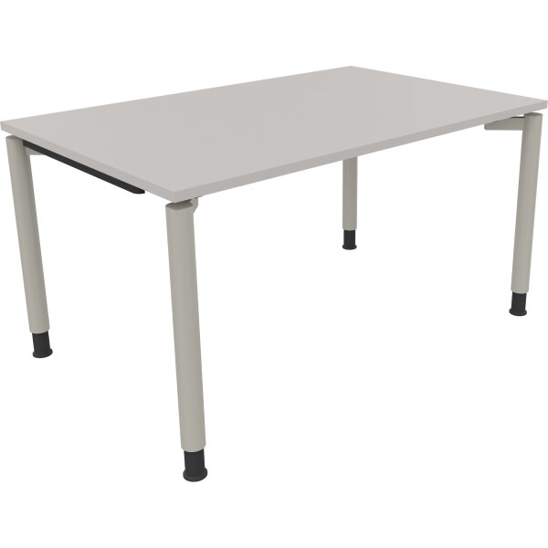 Schreibtisch all in one Maße: 1.400 x 680-820 x 900 mm (B x H x T) Holz lichtgrau