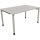 Schreibtisch all in one Maße: 1.400 x 680-820 x 900 mm (B x H x T) Holz lichtgrau
