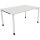 Schreibtisch all in one Maße: 1.400 x 680-820 x 900 mm (B x H x T) Holz diamant weiß