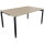 Schreibtisch all in one Maße: 1.600 x 680-820 x 1.000 mm (B x H x T) Holz eiche natur