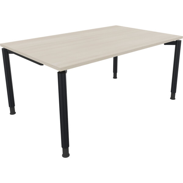 Schreibtisch all in one Maße: 1.600 x 680-820 x 1.000 mm (B x H x T) Holz akazie hell