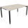 Schreibtisch all in one Maße: 1.600 x 680-820 x 1.000 mm (B x H x T) Holz akazie hell