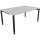 Schreibtisch all in one Maße: 1.600 x 680-820 x 1.000 mm (B x H x T) Holz lichtgrau