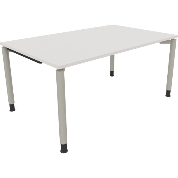 Schreibtisch all in one Maße: 1.600 x 680-820 x 1.000 mm (B x H x T) Holz diamantweiß