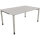 Schreibtisch all in one Maße: 1.600 x 680-820 x 1.000 mm (B x H x T) Holz lichtgrau