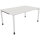 Schreibtisch all in one Maße: 1.600 x 680-820 x 1.000 mm (B x H x T) Holz diamantweiß