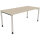 Schreibtisch all in one Maße: 1.600 x 680-820 x 600 mm (B x H x T) Holz eiche natur