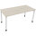 Schreibtisch all in one Maße: 1.600 x 680-820 x 700 mm (B x H x T) Holz akazie hell