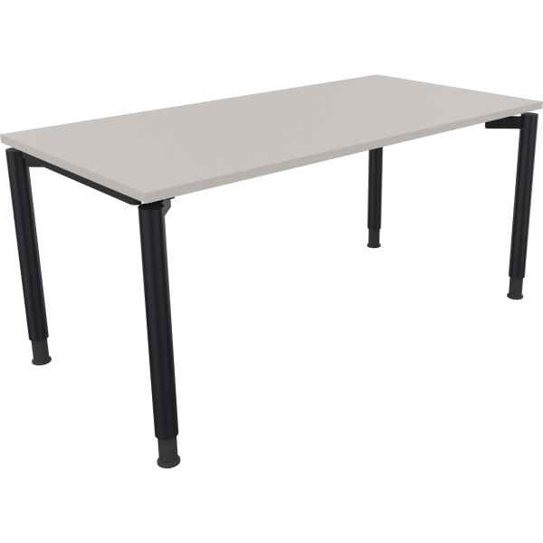 Schreibtisch all in one Maße: 1.600 x 680-820 x 800 mm (B x H x T) Holz lichtgrau