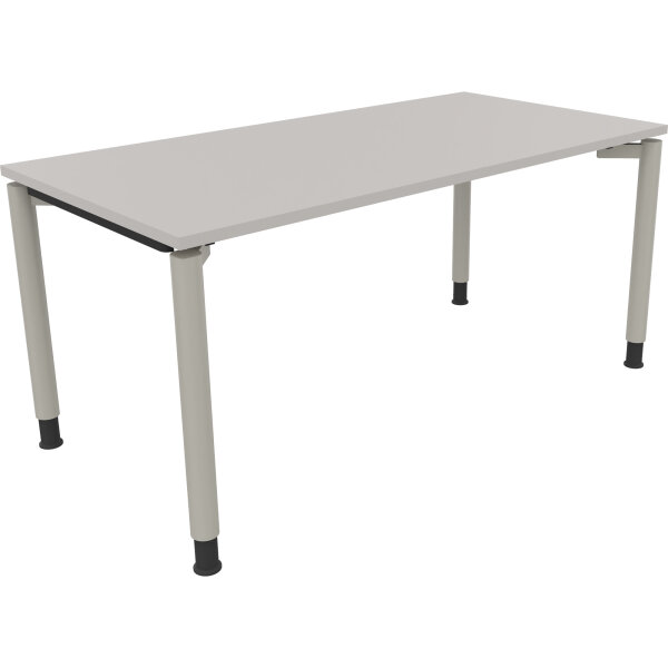 Schreibtisch all in one Maße: 1.600 x 680-820 x 800 mm (B x H x T) Holz lichtgrau