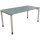 Schreibtisch all in one Maße: 1.600 x 680-820 x 800 mm (B x H x T) Holz beton hell