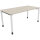 Schreibtisch all in one Maße: 1.600 x 680-820 x 800 mm (B x H x T) Holz akazie hell