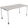 Schreibtisch all in one Maße: 1.600 x 680-820 x 800 mm (B x H x T) Holz lichtgrau