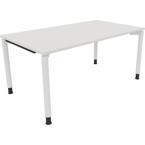 Schreibtisch all in one Maße: 1.600 x 680-820 x 900 mm (B x H x T) Holz diamant weiß