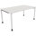 Schreibtisch all in one Maße: 1.600 x 680-820 x 900 mm (B x H x T) Holz diamant weiß