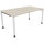 Schreibtisch all in one Maße: 1.600 x 680-820 x 900 mm (B x H x T) Holz akazie hell