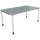 Schreibtisch all in one Maße: 1.600 x 680-820 x 900 mm (B x H x T) Holz beton hell