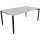 Schreibtisch all in one Maße: 1.800 x 680-820 x 1.000 mm (B x H x T) Holz lichtgrau