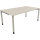 Schreibtisch all in one Maße: 1.800 x 680-820 x 1.000 mm (B x H x T) Holz akazie hell