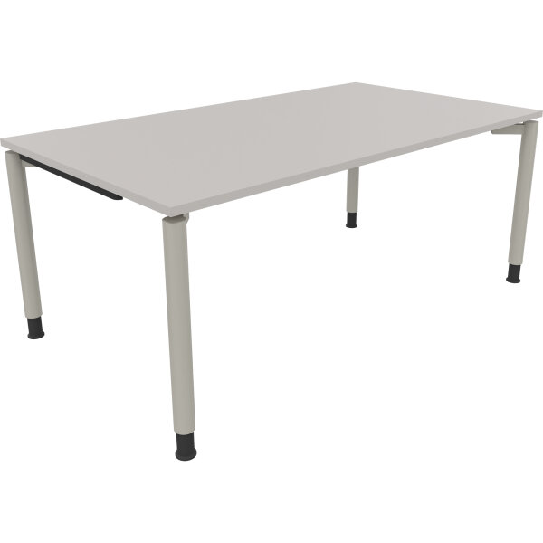 Schreibtisch all in one Maße: 1.800 x 680-820 x 1.000 mm (B x H x T) Holz lichtgrau